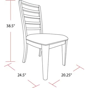 Escape Dining Ladder Back Dining Chair Two Pack