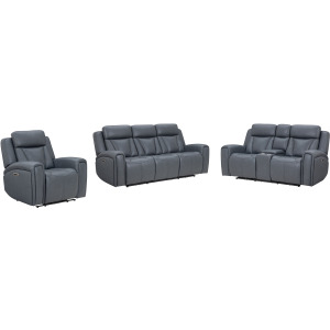 Maveric Bette Lapis Zero Gravity Power Reclining Sofa Loveseat and Recliner