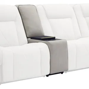Ian Luxe Mocha Console with Beverage Chiller