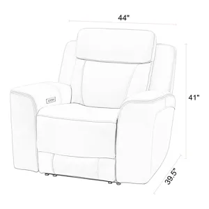 Calgary Stone Power Reclining Sofa and Recliner