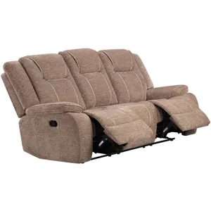 Bruno Plush Tobacco Manual Sofa