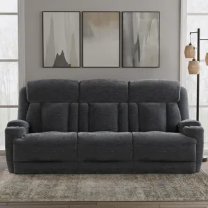 Dalton Lucky Charcoal Power Reclining Sofa Loveseat and Recliner