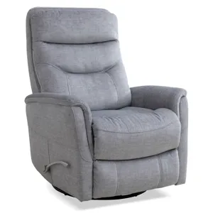 Gemini Capri Silver Swivel Glider Recliner Two Pack
