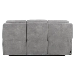 Linus Hudson Grey Power Reclining Sofa and Two Recliners