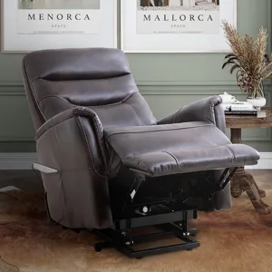 Gemini Truffle Power Lift Recliner with Articulating Headrest Two Pack