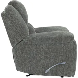 Bronco Plush Charcoal Manual Rocker Recliner