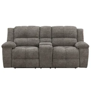 Buster Cabot Stone Manual Reclining Sofa and Loveseat