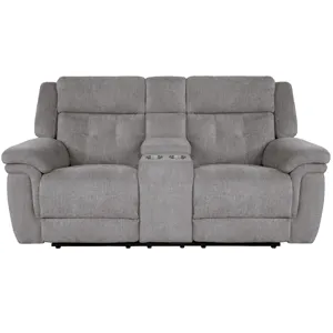 Richland Bristol Grey Power Reclining Sofa and Loveseat