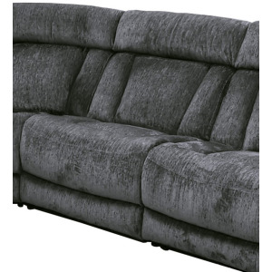 Dalton Lucky Charcoal Armless Chair with Drop Down Table