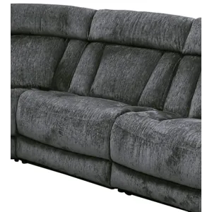 Dalton Lucky Charcoal Armless Chair with Drop Down Table