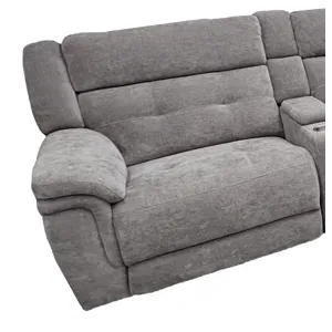 Richland Bristol Grey Power Left Arm Facing Recliner