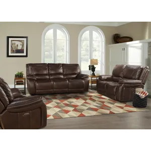 Vail Burnt Sienna Power Reclining Sofa Loveseat and Recliner