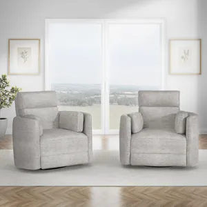 Radius Mineral Power Swivel Glider Recliner Two Pack