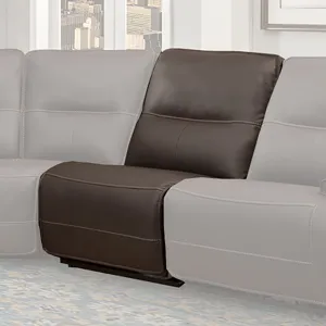 Spartacus Chocolate Armless Recliner