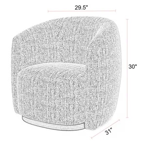 Tatum Nightshade Swivel Accent Chair