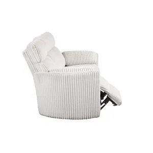 Radius Mega Ivory Power Reclining Sofa Loveseat and Recliner