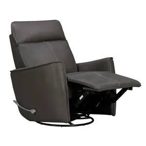 Roxy Abby Dark Grey Manual Swivel Glider Recliner