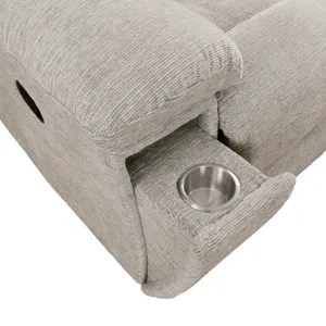 Buster Opal Taupe Manual Reclining Sofa Loveseat and Recliner
