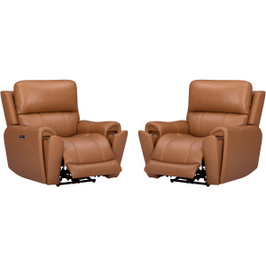 Hancock Apple Cider Zero Gravity Power Recliner P3 Two Pack