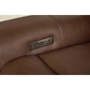 Calgary Autumn Umber Power Reclining Sofa and Loveseat