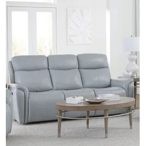 Cascade Seamist Grey Power Reclining Sofa and Loveseat