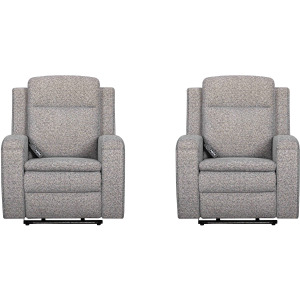 Armstrong Southampton Storm Power Recliner with Heat Massage and Auto-Glide Two Pack