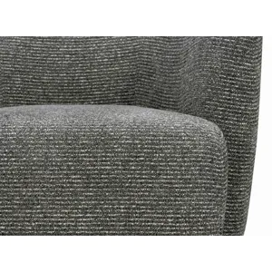 Mingle Thatch Black Swivel Glider Accent Chair Two Pack