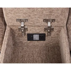 Bruno Plush Tobacco Manual Console Loveseat