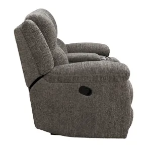 Buster Cabot Stone Manual Reclining Sofa and Loveseat