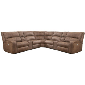 Polaris Kahlua 7 Piece Modular Power Reclining Sectional with Power Adjustable Headrests