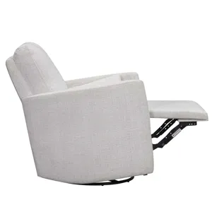 Turner Acadia White Manual Swivel Glider Recliner