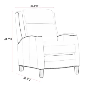 Vermont Pearl Glow Power High Leg Recliner P2