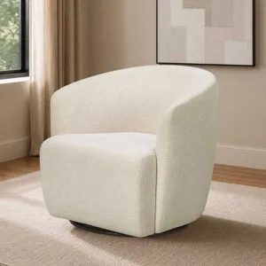 Mingle Thatch Sand Swivel Glider Accent Chair Two Pack