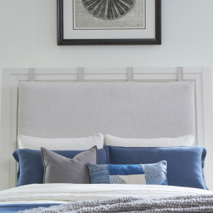 Americana Modern Bedroom Queen Platform Headboard with Pad Cushion