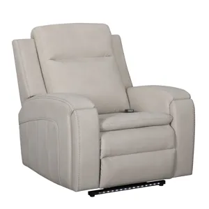 Armstrong Buffy Cream Power Recliner with Heat Massage and Auto-Glide Two Pack