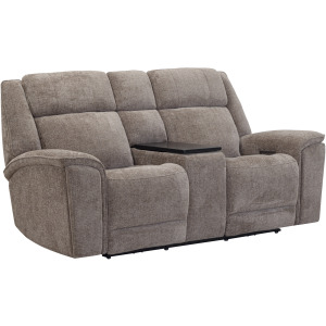 Colton Branson Tweed Power Zero Gravity Console Loveseat with Immersive Audio P3