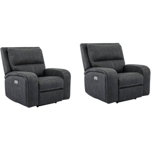 Polaris Slate Power Recliner Two Pack