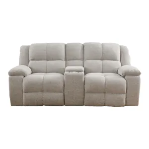 Buster Opal Taupe Manual Reclining Sofa Loveseat and Recliner