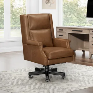 Dc132 Renaissance Chestnut Leather Desk Chair