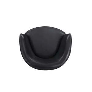 Barolo Vintage Onyx 100% Italian Leather Swivel Club Chair Two Pack