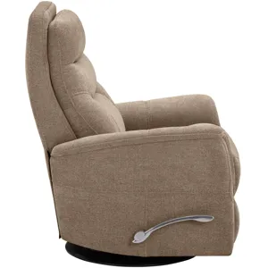 Gemini Snazzy Taupe Manual Swivel Glider Recliner Two Pack