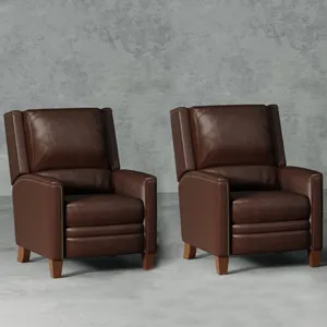 Connor Espresso Power Cordless High Leg Recliner P2 Two Pack