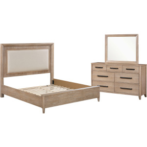 Breckenridge Bedroom Queen Bed with Dresser and Mirror