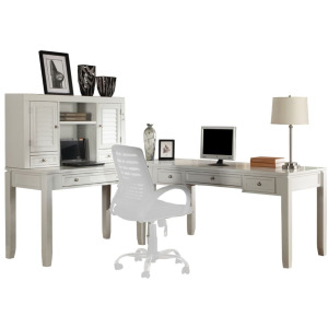 Boca L Shape Desk with Hutch