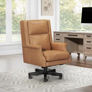 Dc132 Renaissance Cayanne Leather Desk Chair