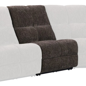 Bronco Plush Umber Manual Armless Recliner