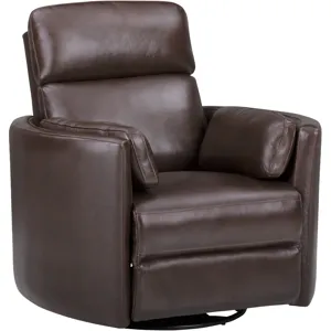 Radius Hickory Brown Manual Swivel Glider Recliner Two Pack