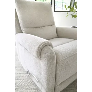 Gentry Ecru Mist Manual Swivel Glider Recliner Two Pack
