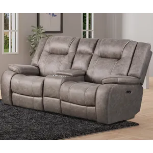 Blake Desert Taupe Manual Reclining Sofa and Loveseat