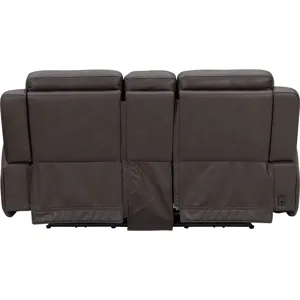 Maveric Bette Coffee Power Zero Gravity Console Loveseat P3